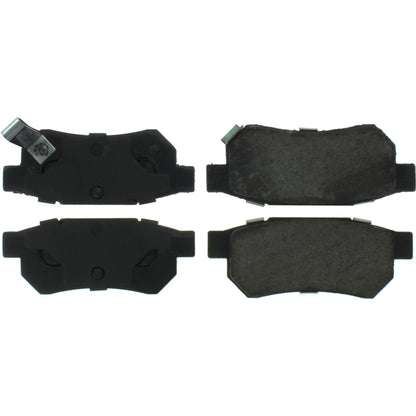 Centric Parts Disc Brake Pad Set Posi Quiet Ceramic with Shims and Hardware for 1986-1989 Acura Integra, 1989 Honda Accord, 1987-1985 Prelude 105.03741