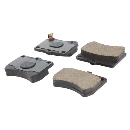 Centric Parts Disc Brake Pad Set Posi Quiet Ceramic with Shims and Hardware for 1988-1993 Ford Festiva 105.04020