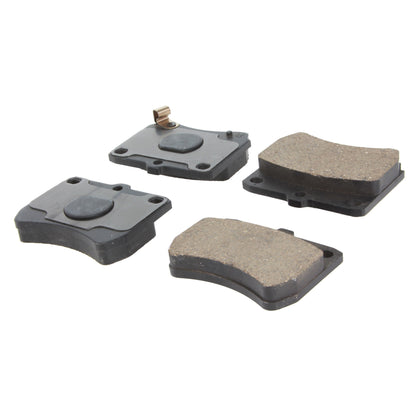 Centric Parts Disc Brake Pad Set Posi Quiet Ceramic with Shims and Hardware for 1988-1993 Ford Festiva 105.04020
