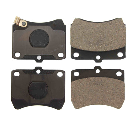 Centric Parts Disc Brake Pad Set Posi Quiet Ceramic with Shims and Hardware for 1988-1993 Ford Festiva 105.04020