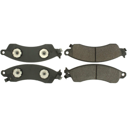 Centric Parts Disc Brake Pad Set Posi Quiet Ceramic with Shims and Hardware for 1992-1985 Chevrolet Camaro, 1996-1988 Corvette, 2001-2004 Ford Mustang, 1992-1988 Pontiac Firebird 105.04120
