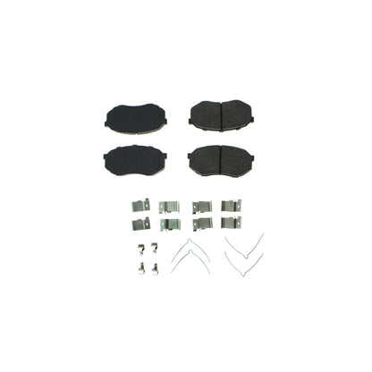 Centric Parts Disc Brake Pad Set Posi Quiet Ceramic with Shims for 1995-1989 Mitsubishi Fuso FE 2004-1995 Toyota Tacoma 105.04330