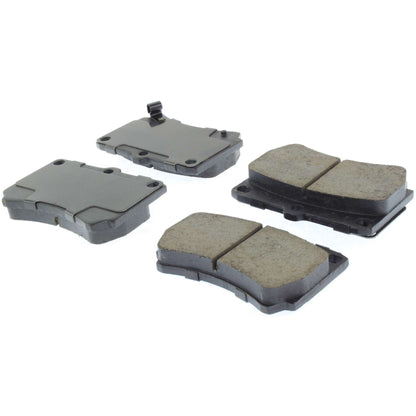 Centric Parts Disc Brake Pad Set Posi Quiet Ceramic with Shims for 1994-1997 Ford Aspire, 1991-1996 Escort, 2001-2002 Kia Rio, 1990-1995 Mazda 323, 1990-1998 Protege, 1991-1996 Mercury Tracer 105.04660