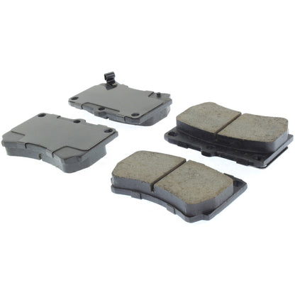 Centric Parts Disc Brake Pad Set Posi Quiet Ceramic with Shims for 1994-1997 Ford Aspire, 1991-1996 Escort, 2001-2002 Kia Rio, 1990-1995 Mazda 323, 1990-1998 Protege, 1991-1996 Mercury Tracer 105.04660
