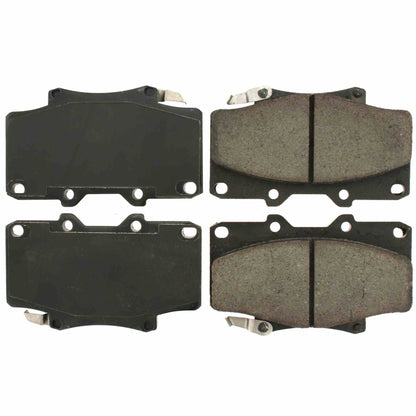 Centric Parts Disc Brake Pad Set Posi Quiet Ceramic with Shims and Hardware for 1997-1996 Lexus LX450 1997-1993 Toyota Land Cruiser 105.05020