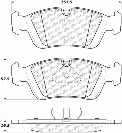 Centric Parts Disc Brake Pad Set 105.05580