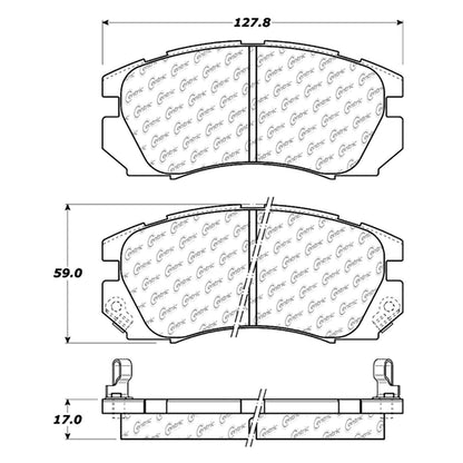 Centric Parts Disc Brake Pad Set with Posi Quiet technology 105.05630