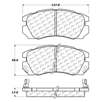 Centric Parts Disc Brake Pad Set with Posi Quiet technology 105.05630