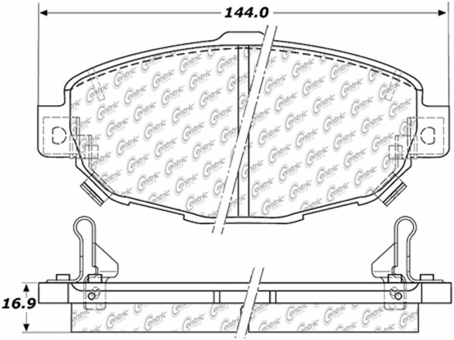Centric Parts Disc Brake Pad Set with Posi Quiet technology 105.05710