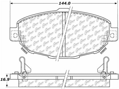 Centric Parts Disc Brake Pad Set with Posi Quiet technology 105.05710