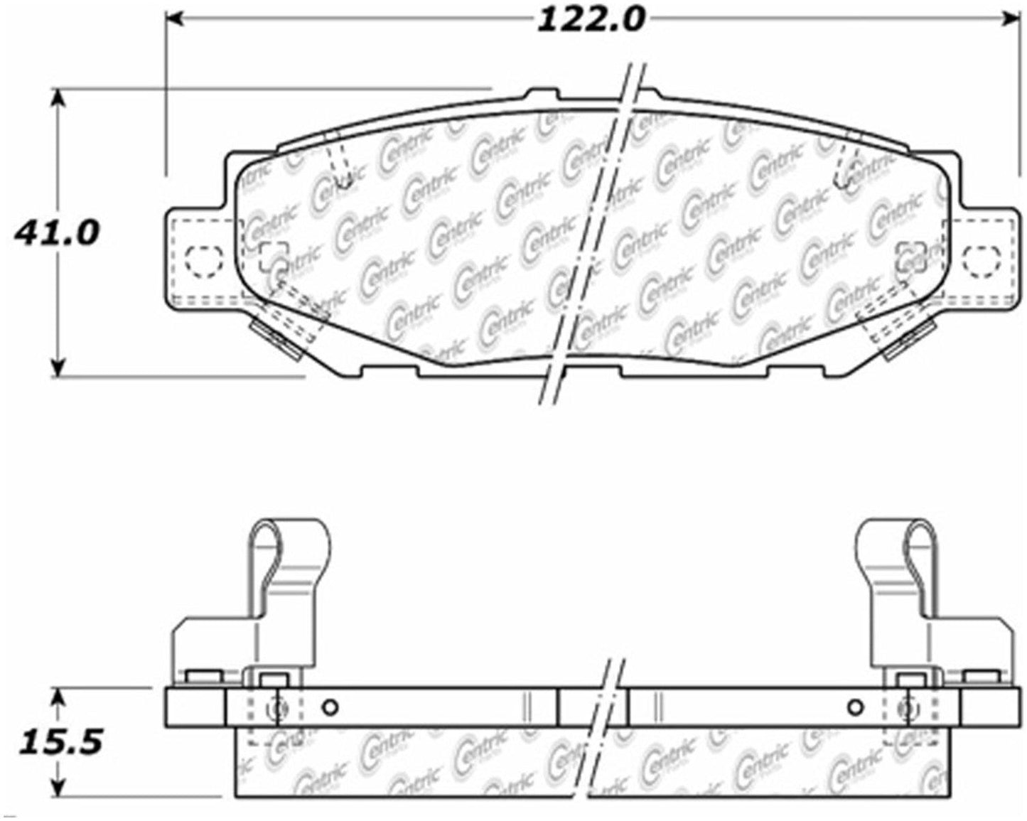 Centric Parts Disc Brake Pad Set 105.05720