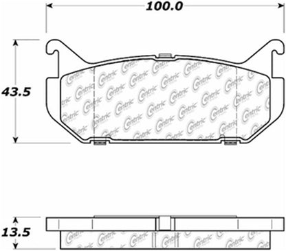 Centric Parts Disc Brake Pad Set with Posi Quiet technology 105.05840