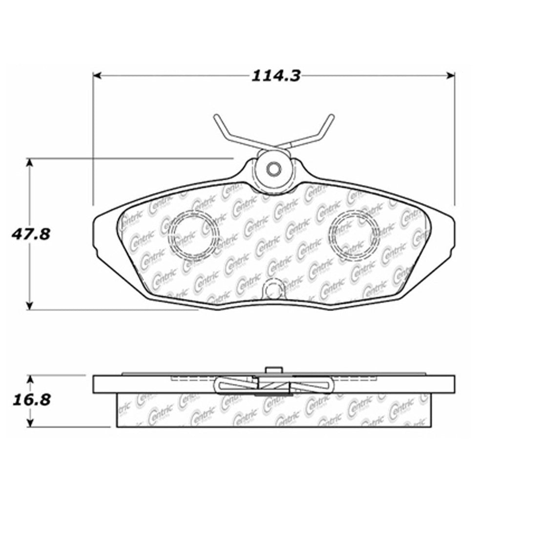 Centric Parts Disc Brake Pad Set 105.05990