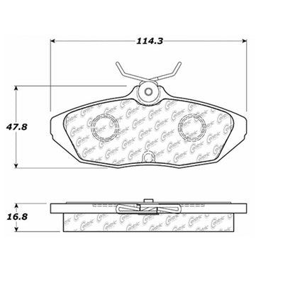 Centric Parts Disc Brake Pad Set 105.05990