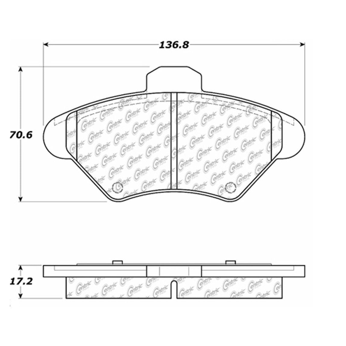 Centric Parts Disc Brake Pad Set 105.06000