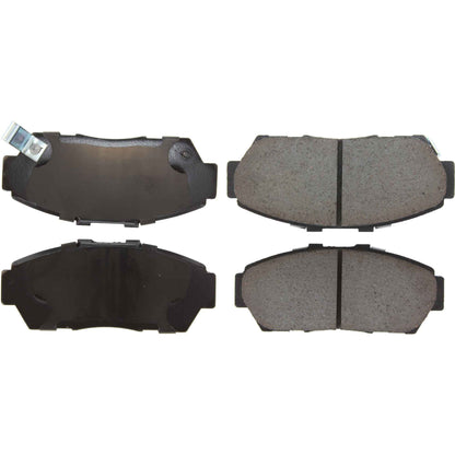 Centric Parts Disc Brake Pad Set Posi Quiet Ceramic with Shims and Hardware for 2001-1994 Acura Integra 1995-1993 Honda Civic 105.06170