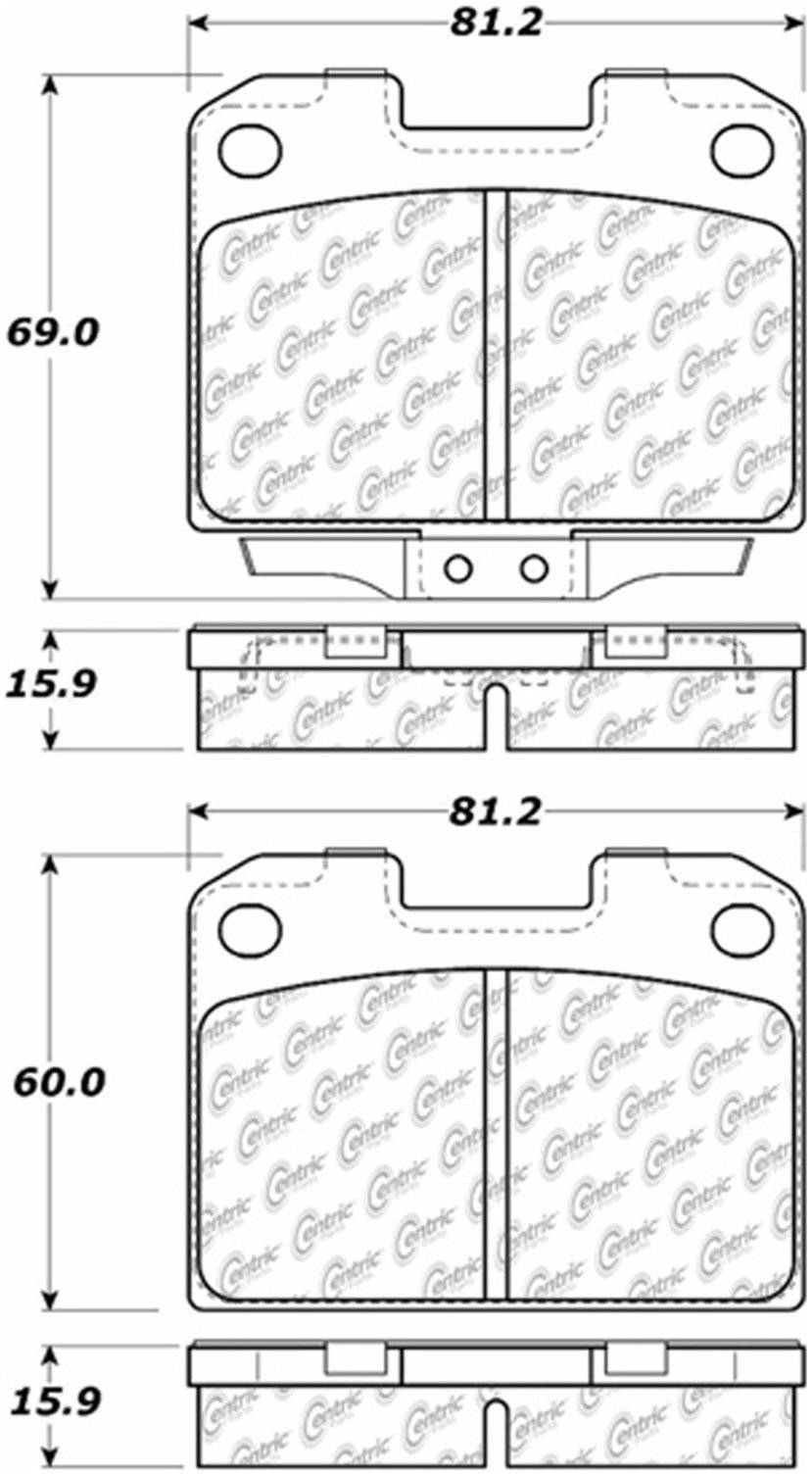 Centric Parts Disc Brake Pad Set 105.06310