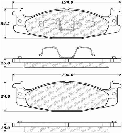 Centric Parts Disc Brake Pad Set 105.06320