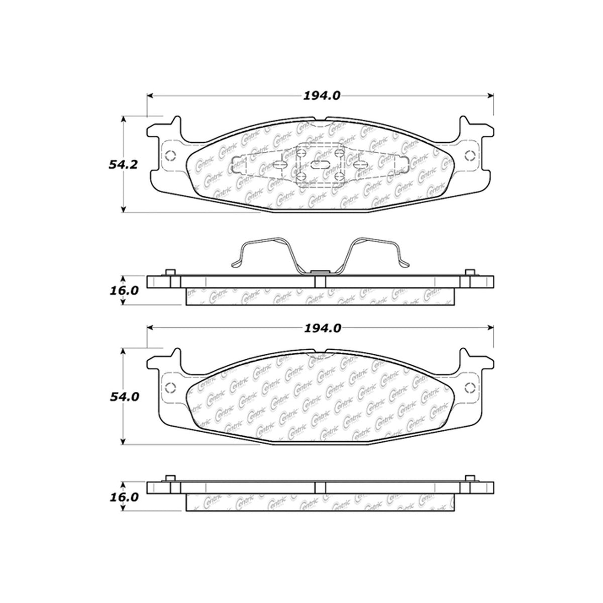 Centric Parts Disc Brake Pad Set 105.06320