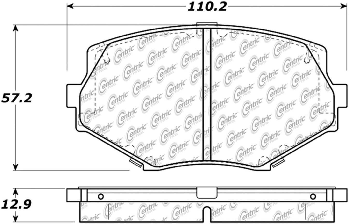 Centric Parts Disc Brake Pad Set 105.06350