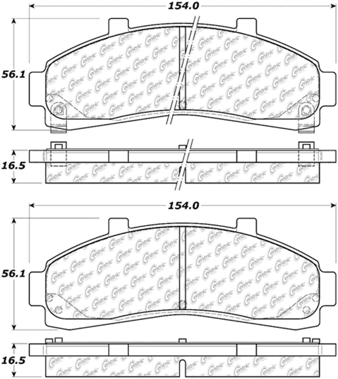 Centric Parts Disc Brake Pad Set 105.06520