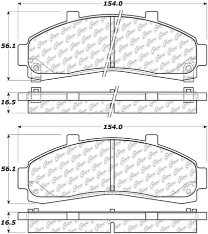 Centric Parts Disc Brake Pad Set 105.06520