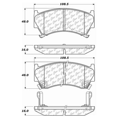 Centric Parts Disc Brake Pad Set 105.06680