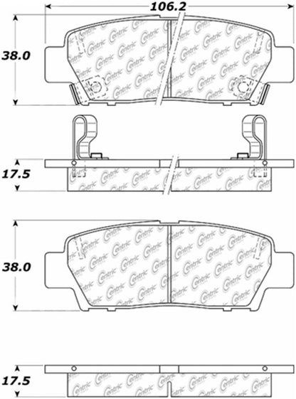 Centric Parts Disc Brake Pad Set 105.06720
