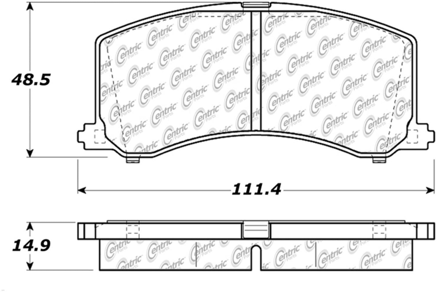 Centric Parts Disc Brake Pad Set 105.06770