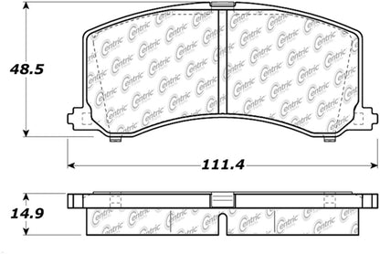 Centric Parts Disc Brake Pad Set 105.06770