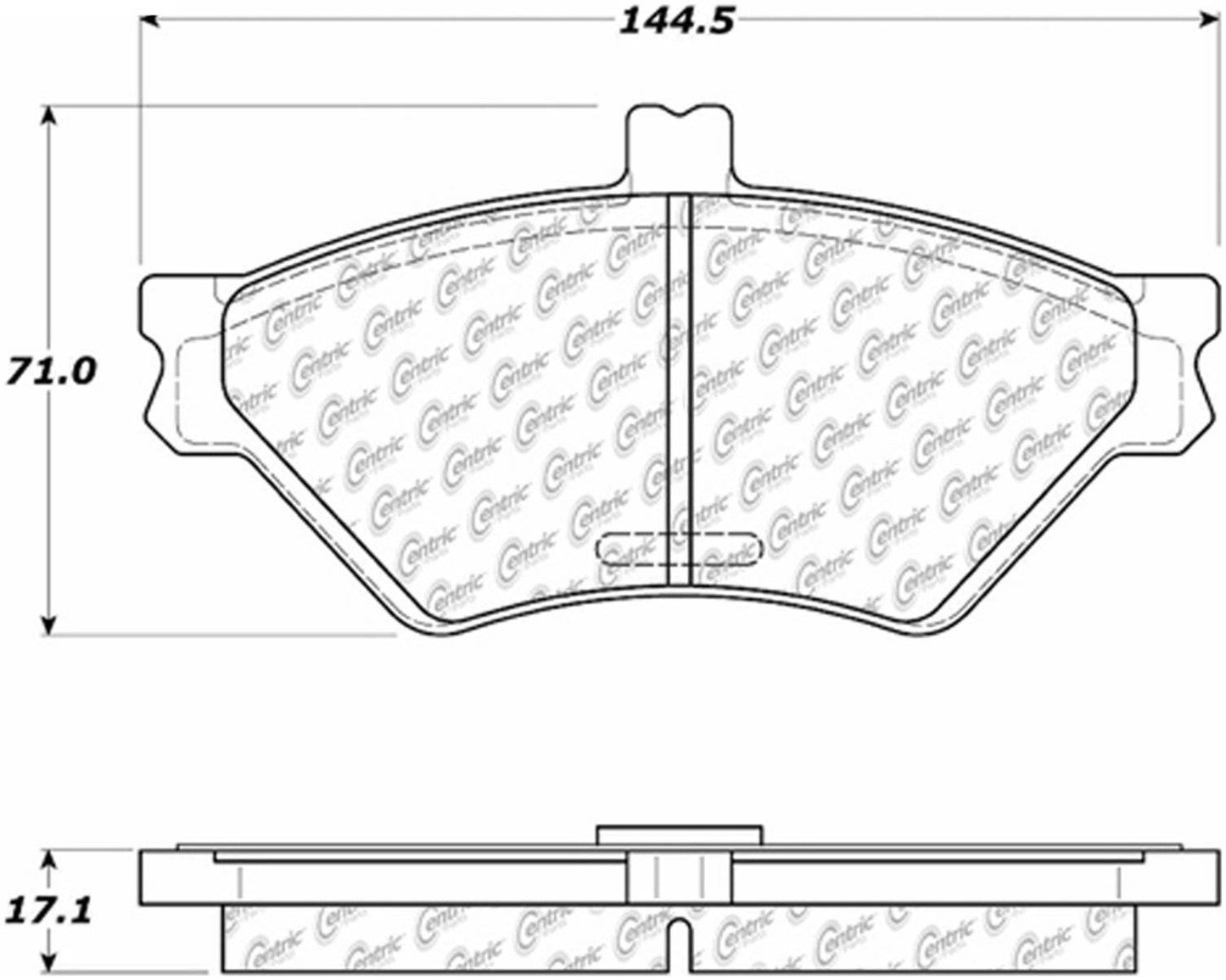 Centric Parts Disc Brake Pad Set 105.06780