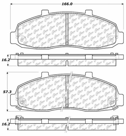 Centric Parts Disc Brake Pad Set 105.06790