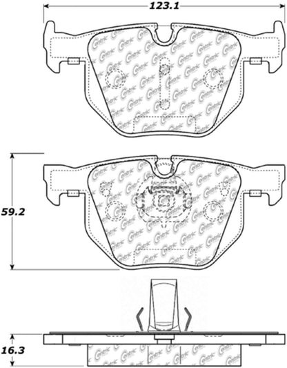 Centric Parts Disc Brake Pad Set with Posi Quiet technology 105.06831