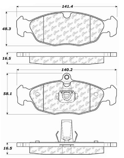 Centric Parts Disc Brake Pad Set 105.06881
