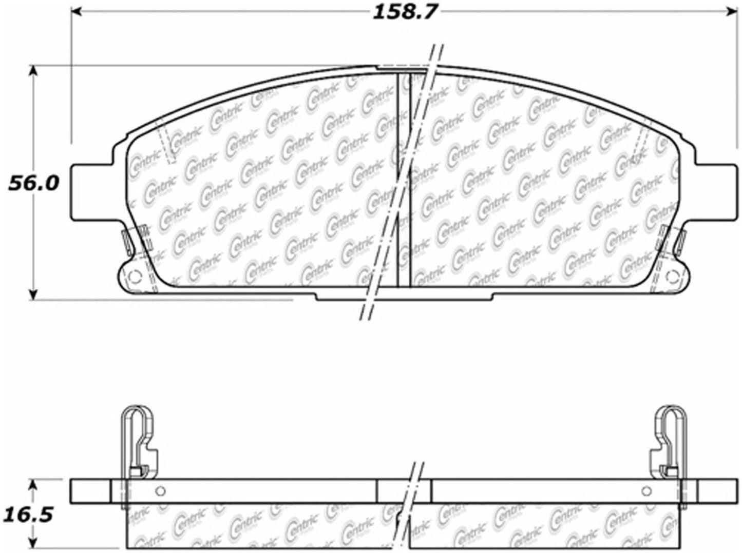 Centric Parts Disc Brake Pad Set 105.06910