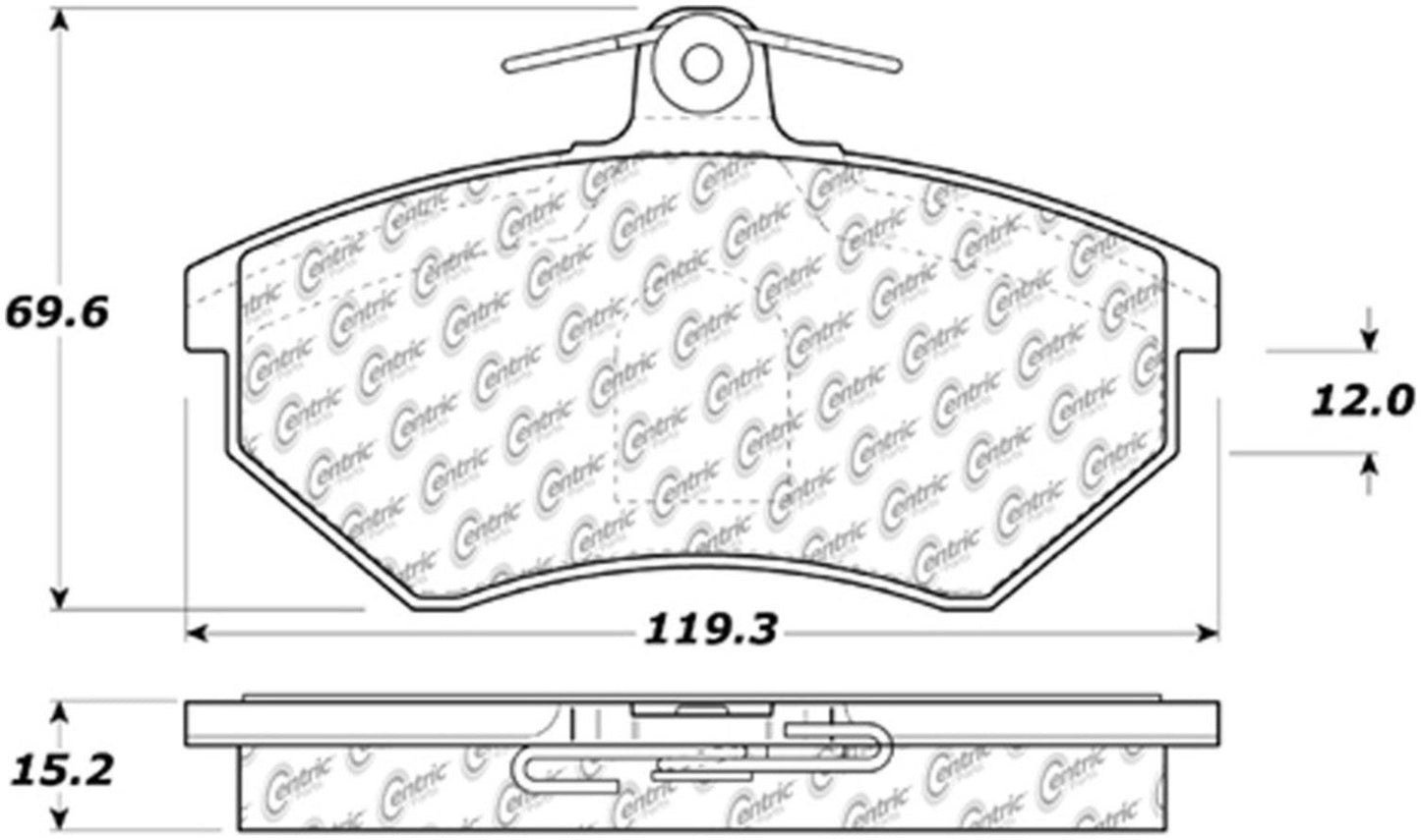Centric Parts Disc Brake Pad Set 105.06960