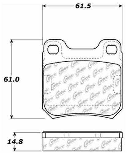 Centric Parts Disc Brake Pad Set 105.07091