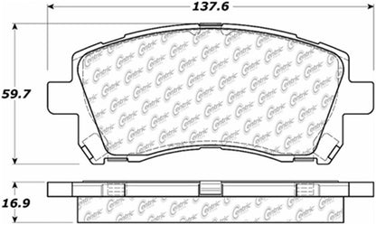 Centric Parts Disc Brake Pad Set with Posi Quiet technology 105.07210