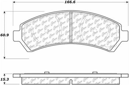 Centric Parts Disc Brake Pad Set with Posi Quiet technology 105.07260