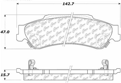 Centric Parts Disc Brake Pad Set 105.07290