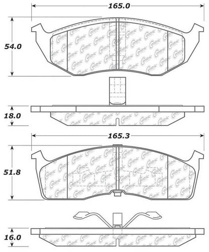 Centric Parts Disc Brake Pad Set 105.07300