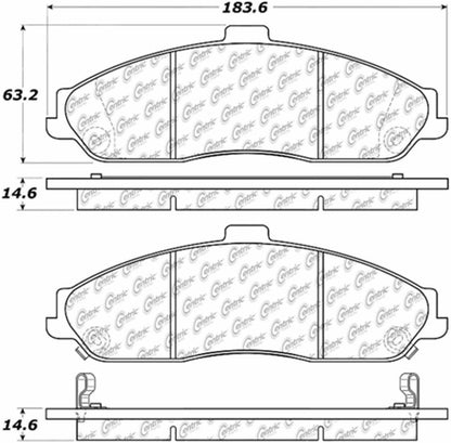 Centric Parts Disc Brake Pad Set 105.07310