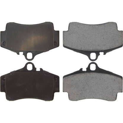 Centric Parts Disc Brake Pad Set Posi Quiet Ceramic with Shims and Hardware for 2008-1999 Porsche 911, 2008-1997 Boxster, 2012-2010 Boxster, 2008-2006 Cayman, 2012-2010 Cayman 105.07380
