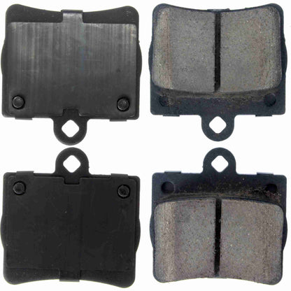 Centric Parts Disc Brake Pad Set Posi Quiet Ceramic with Shims for 1995-1998 Mercedes-Benz C220 C230 C280 105.07390