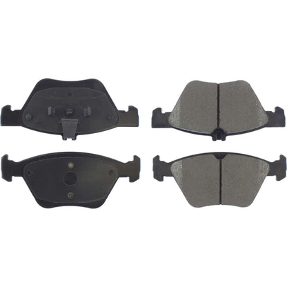 Centric Parts Disc Brake Pad Set Posi Quiet Ceramic with Shims for 2004-2008 Chrysler Crossfire, 1998-2003 Mercedes-Benz CLK320/CLK430/E300/E320/E420/E430, 2001-2004 SLK320 105.07400