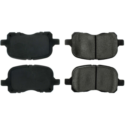 Centric Parts Disc Brake Pad Set Posi Quiet Ceramic with Shimmed for 1998-2002 Chevrolet Prizm Toyota Corolla 105.07410