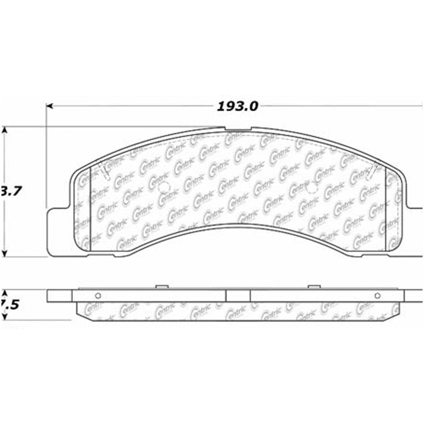 Centric Parts Disc Brake Pad Set Posi Quiet Ceramic with Shims and Hardware for 1998-2005 Ford Club Wagon