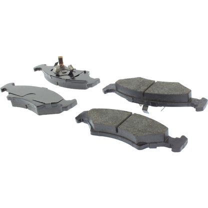 Centric Parts Disc Brake Pad Set Posi Quiet Ceramic with Shims and Hardware for 1985-1994 Ferrari Mondial Kia Sephia Spectra 105.07660