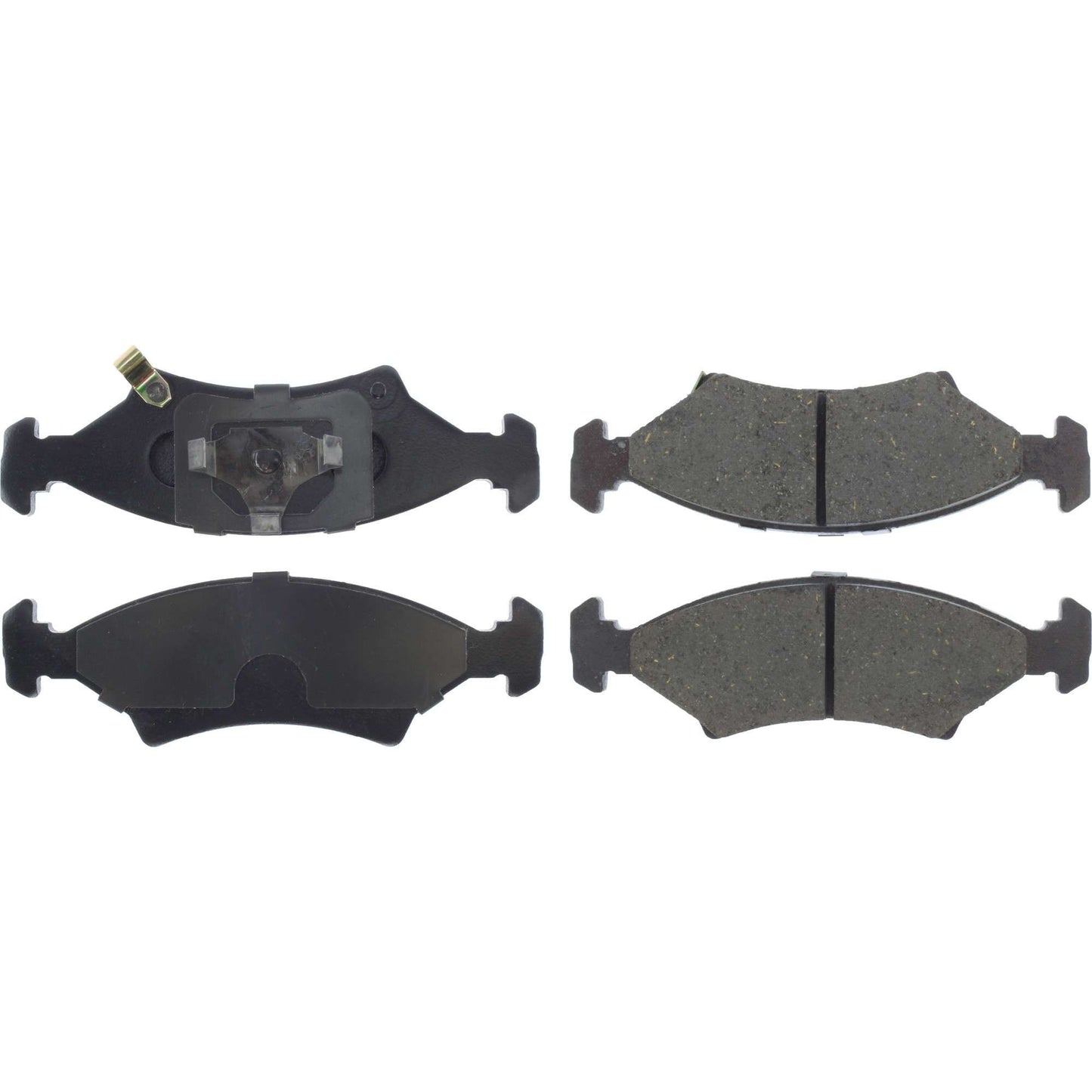 Centric Parts Disc Brake Pad Set Posi Quiet Ceramic with Shims and Hardware for 1985-1994 Ferrari Mondial Kia Sephia Spectra 105.07660