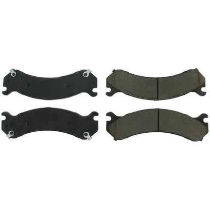 Centric Parts Disc Brake Pad Set Posi Quiet Ceramic with Shims and Hardware for 2000-2005 Cadillac DeVille 105.07840
